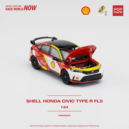 POPRACE 1/64 SHELL HONDA CIVIC TYPE R PR640037