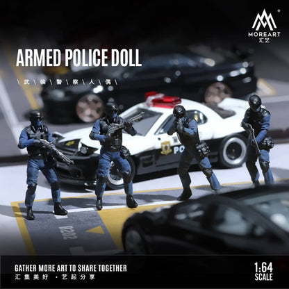 MoreArt 1/64 ARMED POLICE DOLL