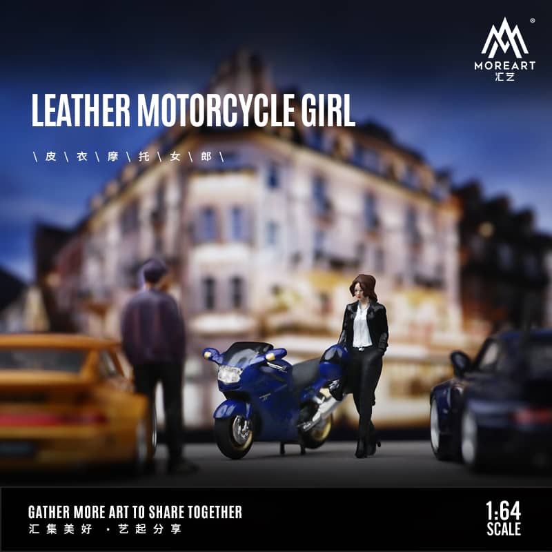 MoreArt 1/64 LEATHER MOTORCYCLE GIRL