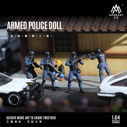 MoreArt 1/64 ARMED POLICE DOLL