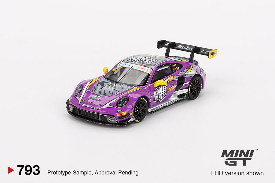 * PRE ORDER * MINI GT #793 1/64 "Porsche 911 GT3 R #27 HubAuto Racing 2023 FIA GT World Cup 70th Macau Grand Prix" (LHD)