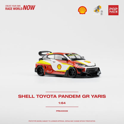 POPRACE 1/64 SHELL TOYOTA PANDEM GR YARIS  PR640039