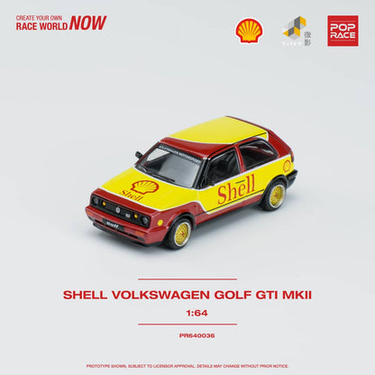 POPRACE 1/64 Volkswagen Golf GTI MKII Shell PPR640036