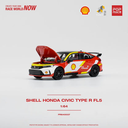 POPRACE 1/64 SHELL HONDA CIVIC TYPE R PR640037