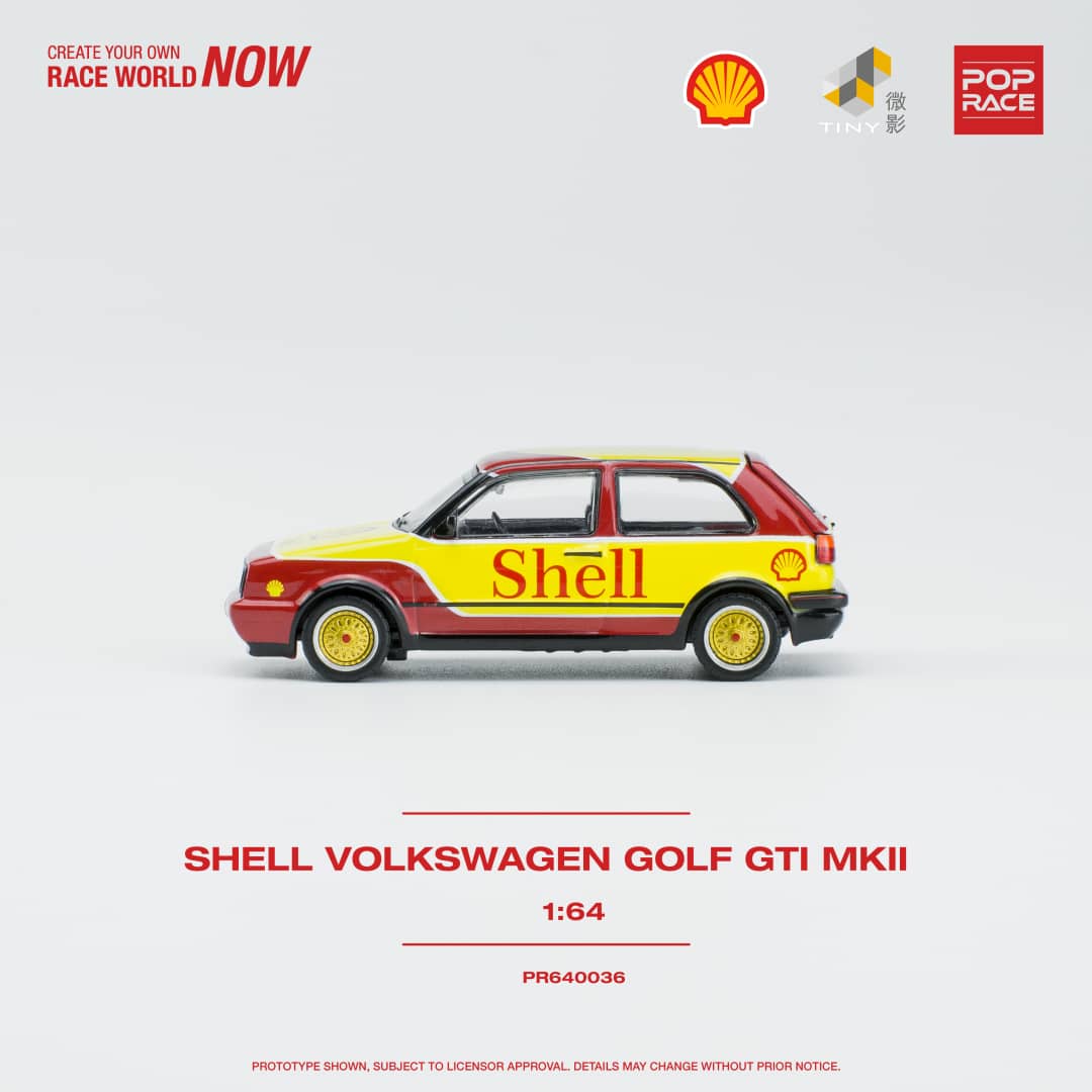 POPRACE 1/64 Volkswagen Golf GTI MKII Shell PPR640036