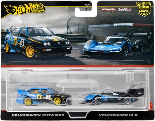Hot Wheels Premium 2 Pack Volkswagen Jetta MK3 / Volkswagen ID R