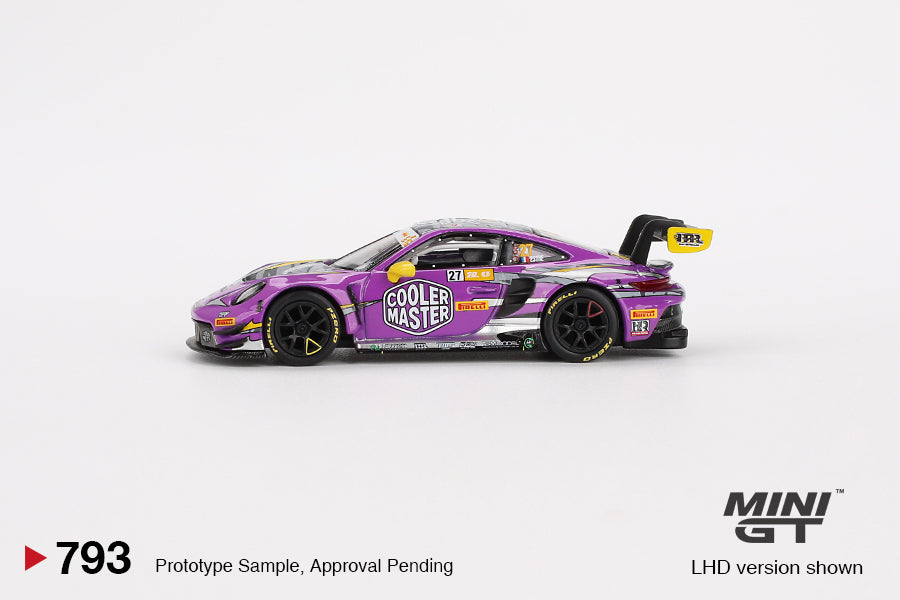 * PRE ORDER * MINI GT #793 1/64 "Porsche 911 GT3 R #27 HubAuto Racing 2023 FIA GT World Cup 70th Macau Grand Prix" (LHD)