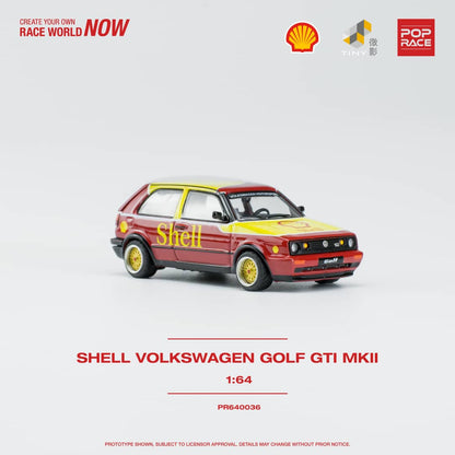 POPRACE 1/64 Volkswagen Golf GTI MKII Shell PPR640036