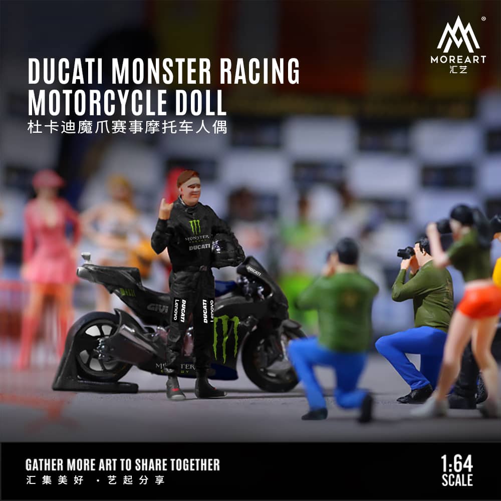 MoreArt 1/64 DUCATI RACING MOTORCYCLE DOLL - MONSTER