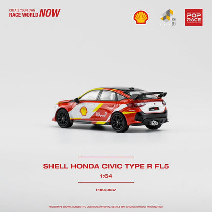 POPRACE 1/64 SHELL HONDA CIVIC TYPE R PR640037