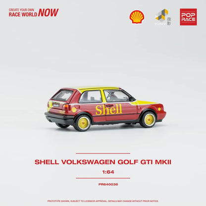 POPRACE 1/64 Volkswagen Golf GTI MKII Shell PPR640036