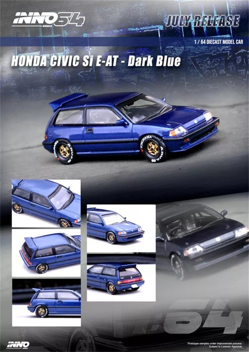 INNO 64 1/64 HONDA CIVIC Si E-AT Dark Blue