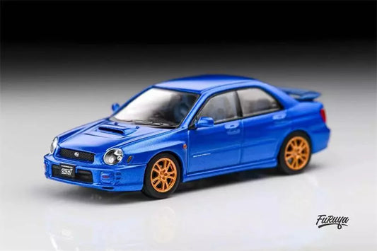 Furuya 1/64 Subaru Impreza WRX STi Sedan (Mk2 GD Bugeye) Blue