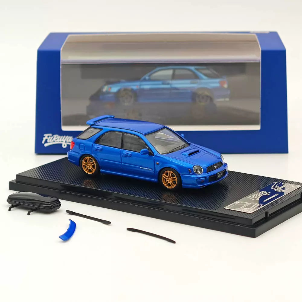 Furuya 1/64 Subaru Impreza WRX STi Wagon (Mk2 GD Bugeye) Blue