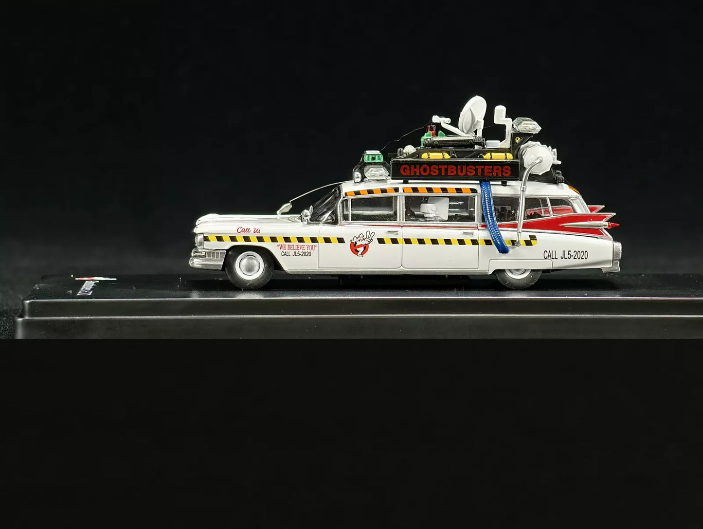 YS MODEL 1/64 Ecto-1A Movie version of the GhostBusters Model Car