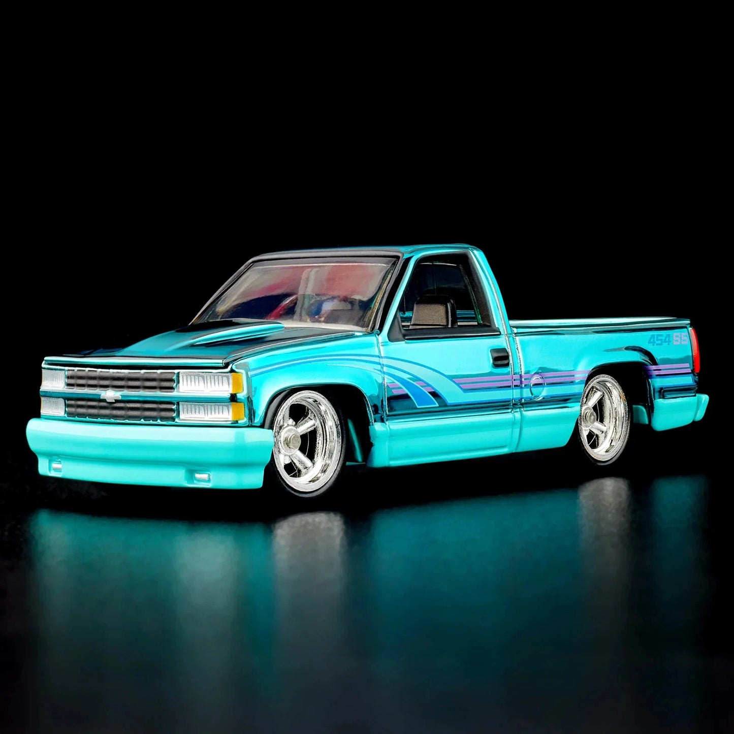 Hot Wheels RLC Exclusive Teal Blue Chevy 454 SS Pickup Truck