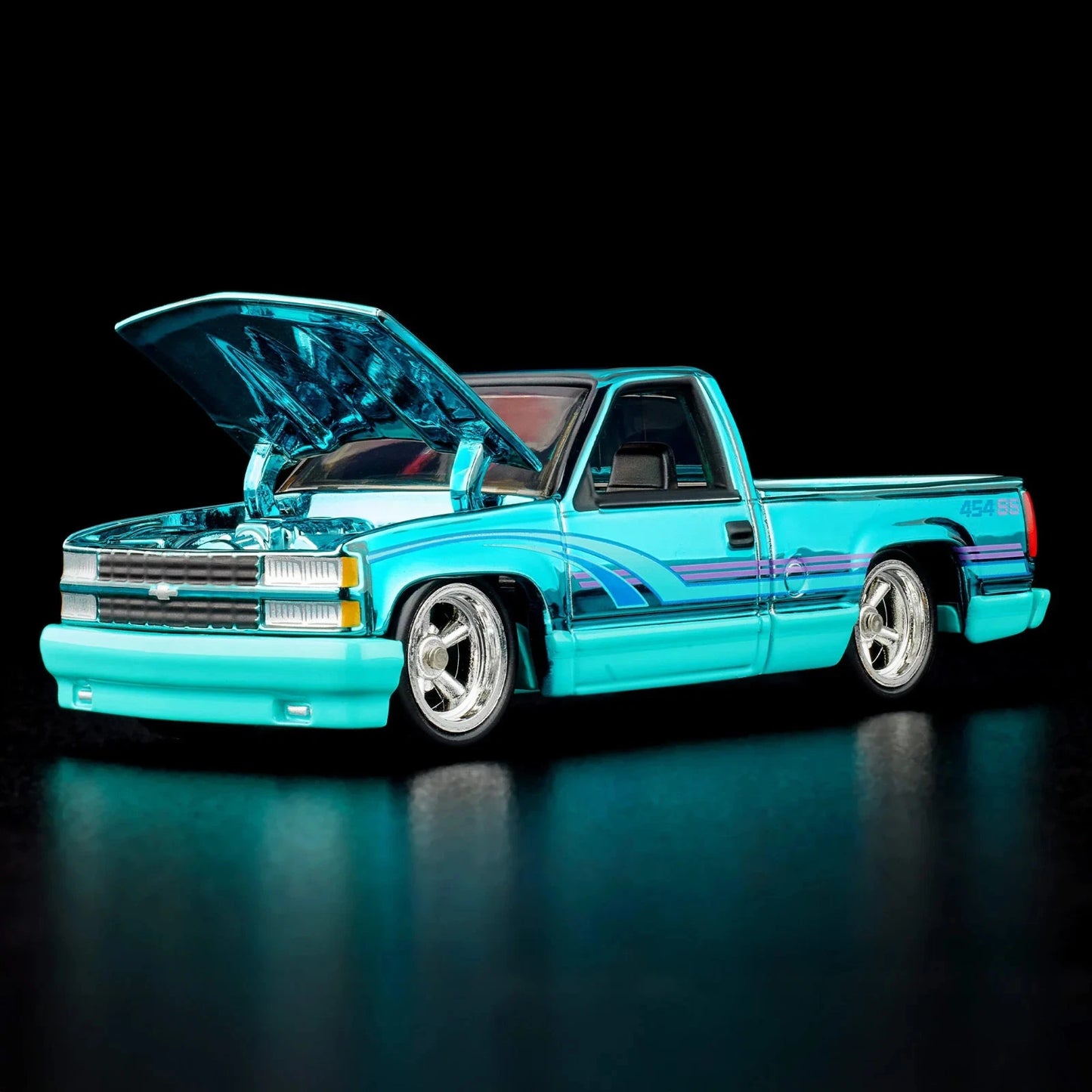 Hot Wheels RLC Exclusive Teal Blue Chevy 454 SS Pickup Truck