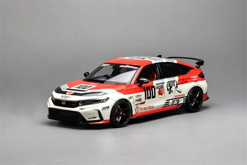 MOTORHELIX 1/18 Honda Civic TYPE R FL5 IDEMITSU RED - M85321