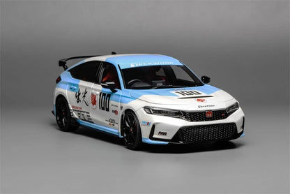MOTORHELIX 1/18 Honda Civic TYPE R FL5 IDEMITSU BLUE - M85322