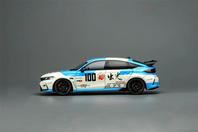 MOTORHELIX 1/18 Honda Civic TYPE R FL5 IDEMITSU BLUE - M85322