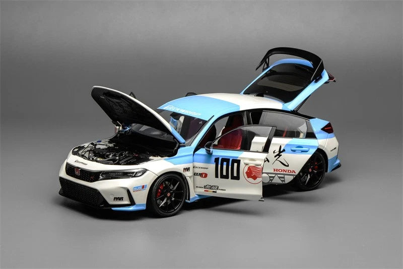 MOTORHELIX 1/18 Honda Civic TYPE R FL5 IDEMITSU BLUE - M85322