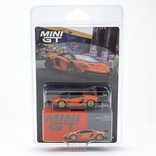 MINI GT #1133 1/64 LB★WORKS Lamborghini Aventador Limited Edition Orange MDX 2025 (RHD) * BLISTER PACK *
