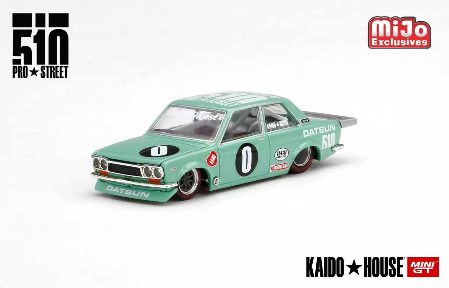 Mini GT X KAIDO HOUSE 1/64 Datsun 510 Pro Street OG GREEN ( KHMG008 )