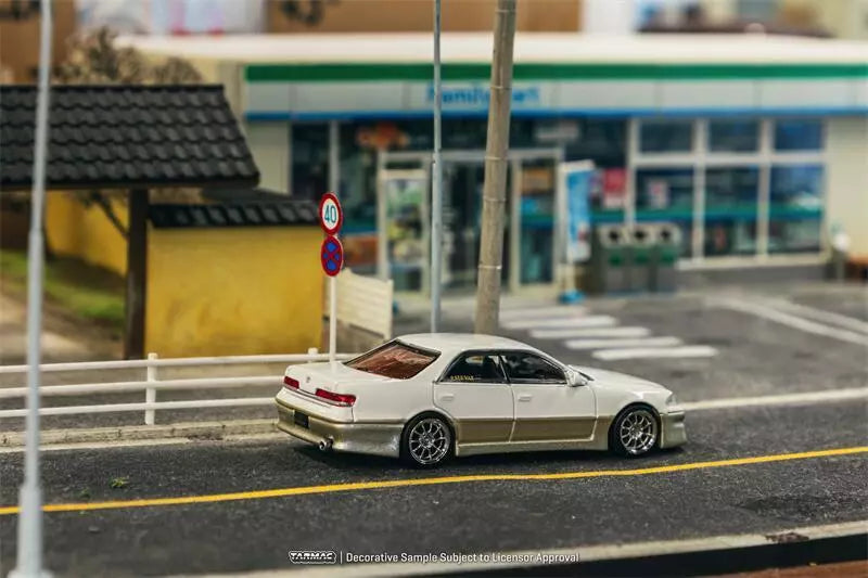 Tarmac Works 1/64 VERTEX Toyota Mark II JZX100 White - GLOBAL64