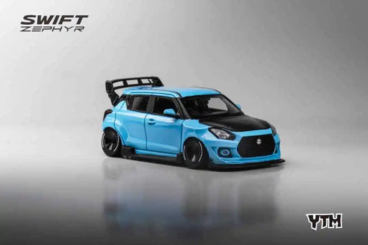 YTM 1/64 Suzuki Swift 3rd Gen Zephyr Modified Version Rear Engine SKY BLUE