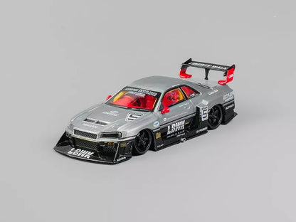 CM Model 1:64 Nissan Skyline GT-R R34 ER34 LBWK NO. 5 * CHASE *