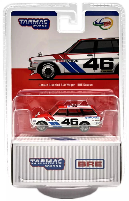 Tarmac Works 1/64 Datsun Bluebird 510 Wagon BRE #46 Indonesia Exclusive EMS