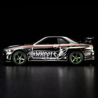 HOT WHEELS RLC NISSAN SKYLINE GT-R (BNR34) SILVER NISMO - HGK73