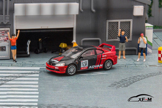 XF Model 1/64 Honda Integra (DC5) 4th Gen in No Good Racing Advan Livery