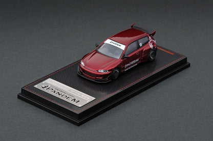 Ignition Model 1/64 PANDEM CIVIC (EG6) Red Metallic - Tarmac Works Exclusive Color