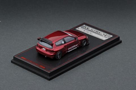 Ignition Model 1/64 PANDEM CIVIC (EG6) Red Metallic - Tarmac Works Exclusive Color