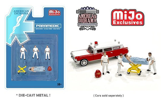 American Diorama 1:64 Mijo Exclusives Figures Paramedic Set Limited edition