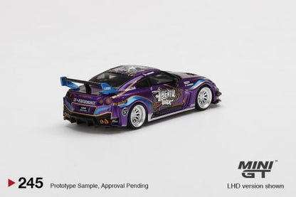 MINI GT #245 LB-Silhouette WORKS GT NISSAN 35GT-RR Ver.1
"Purple Metallic" (LHD)