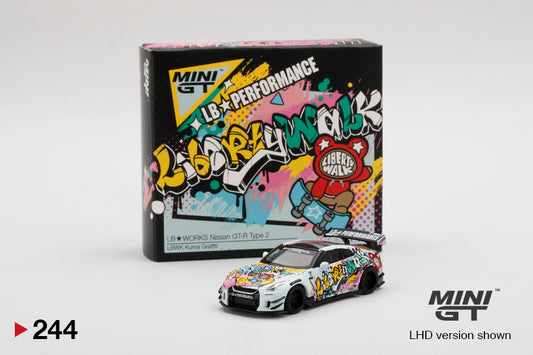 MINI GT #244 LB★WORKS Nissan GT-R R35 Type 2 Rear Wing ver 3
