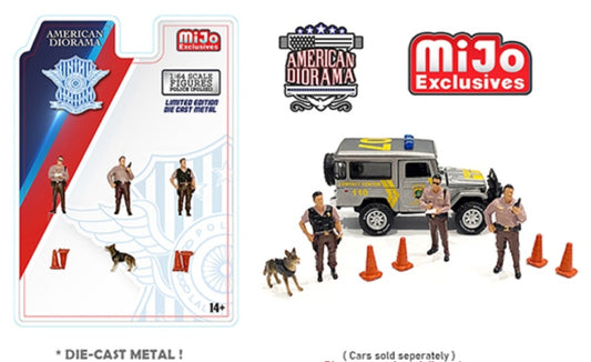 American Diorama 1:64 Mijo Exclusive Indonesia Polisi Figures Set Limited Edition 4,800 Set