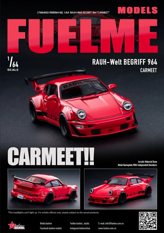 FUEL ME 1/64 RWB 964 CARMEET - RED