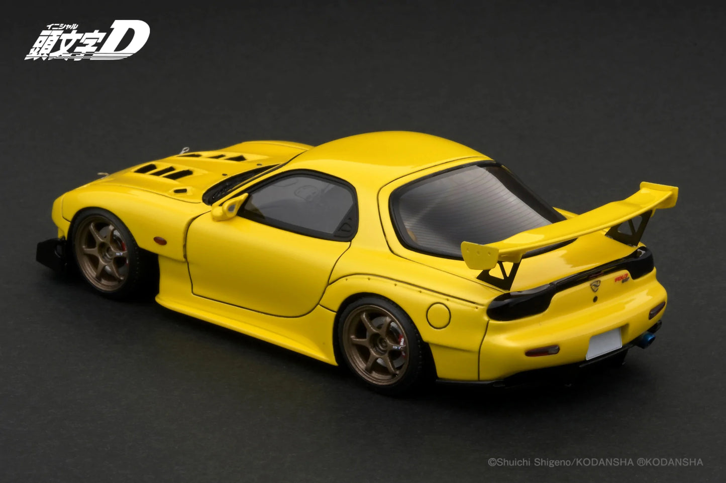 IGNITION MODEL 1/43 IG 2869 INITIAL D Mazda RX-7 (FD3S) Yellow