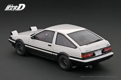 IGNITION MODEL 1/43 IG 2875 INITIAL D Toyota Sprinter Trueno 3Dr GT Apex (AE86) White/Black