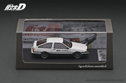 IGNITION MODEL 1/43 IG 2875 INITIAL D Toyota Sprinter Trueno 3Dr GT Apex (AE86) White/Black