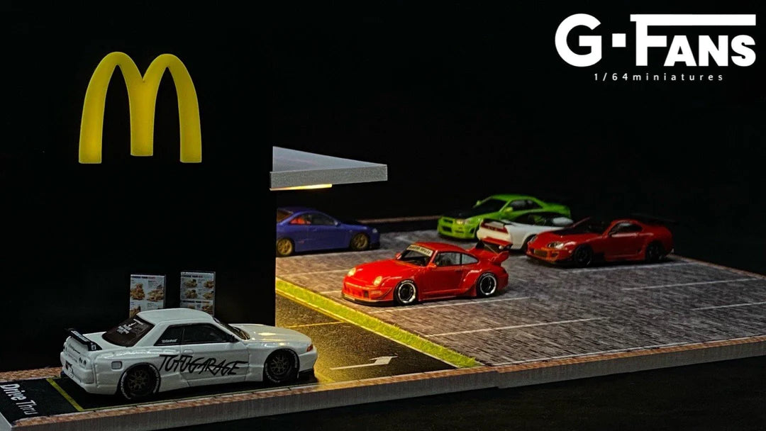 G.Fans 1:64 Diorama McDonald's Fast Food Building