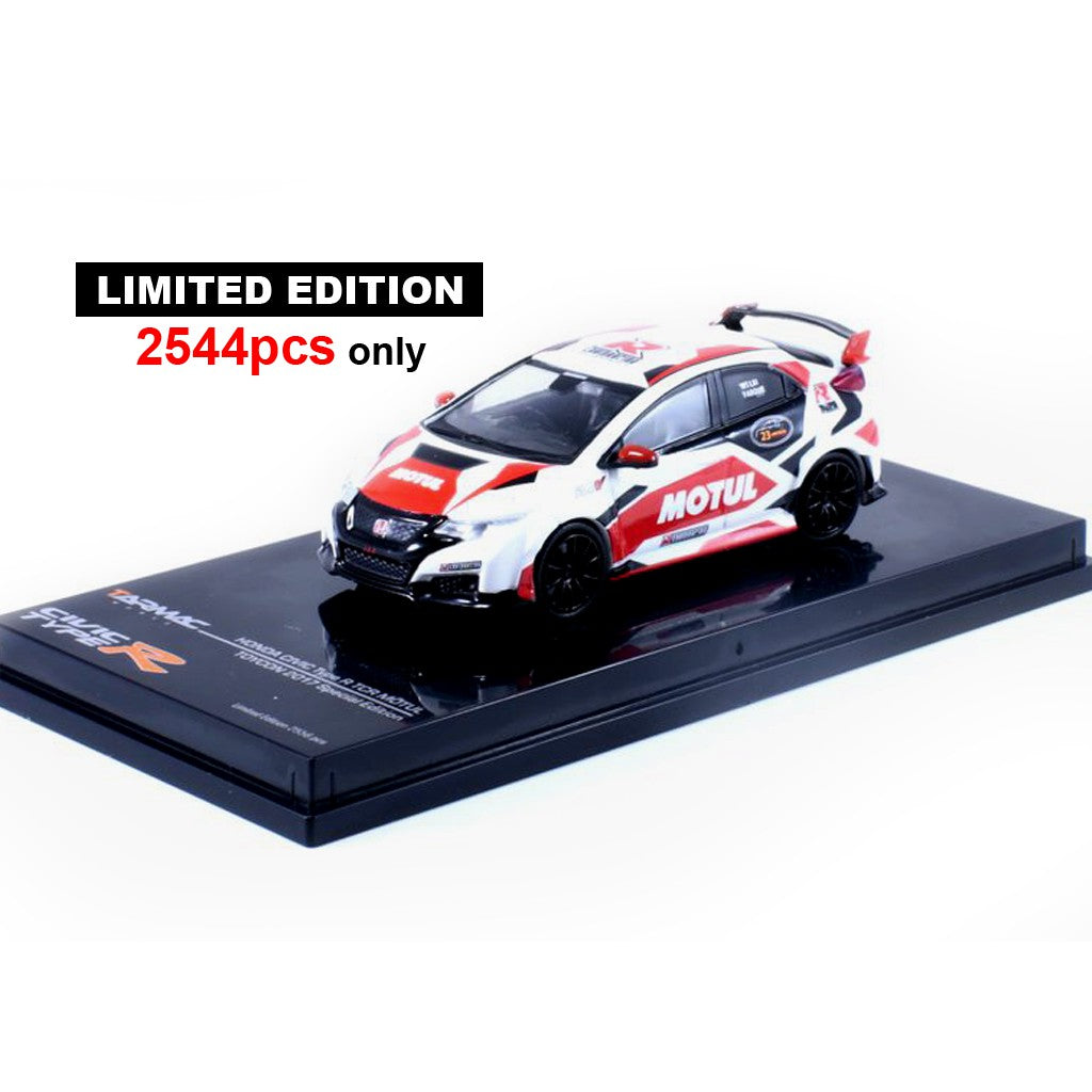 Tarmac Honda Civic FK2R TCR MOTUL Toycon 2017 Special Edition With Event Sticker