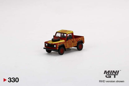 MINI GT #330 LAND ROVER DEFENDER 90 PICK UP 2022 CHINESE NEW YEAR HONG KONG EXCLUSIVE