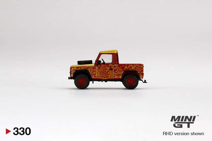 MINI GT #330 LAND ROVER DEFENDER 90 PICK UP 2022 CHINESE NEW YEAR HONG KONG EXCLUSIVE