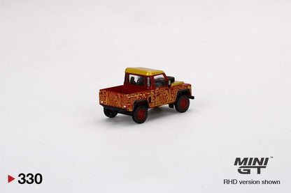 MINI GT #330 LAND ROVER DEFENDER 90 PICK UP 2022 CHINESE NEW YEAR HONG KONG EXCLUSIVE