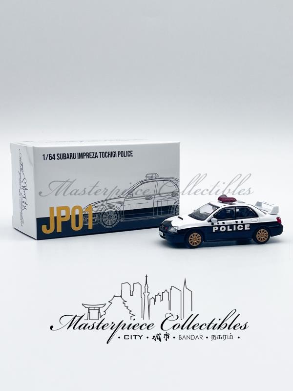 Masterpiece Collectibles • City • 1/64 Subaru Impreza Wrx Sti Blobeye  Japan Tochigi Police Car
