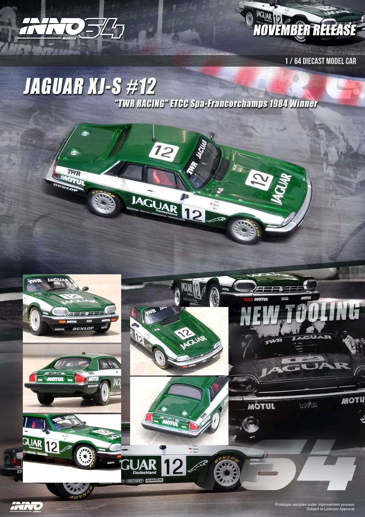 INNO 64 1:64 Jaguar XJ-S #12 TWR Racing